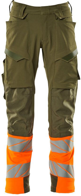 Hose mit Knietaschen, Stretch - 88% PES / 12% EL