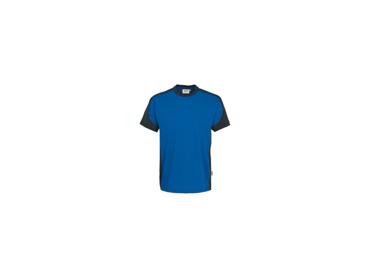 T-Shirt Contrast Perf. 2XL royalb./anth. - 50% Baumwolle, 50% Polyester