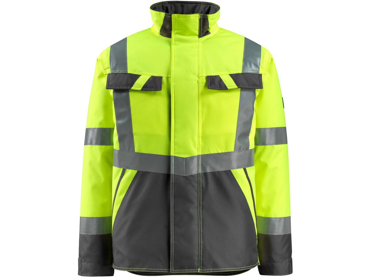 Penrith Pilotjacke hi-vis gelb/dunkelant - Grösse L, 100% Polyester, 190 g/m²