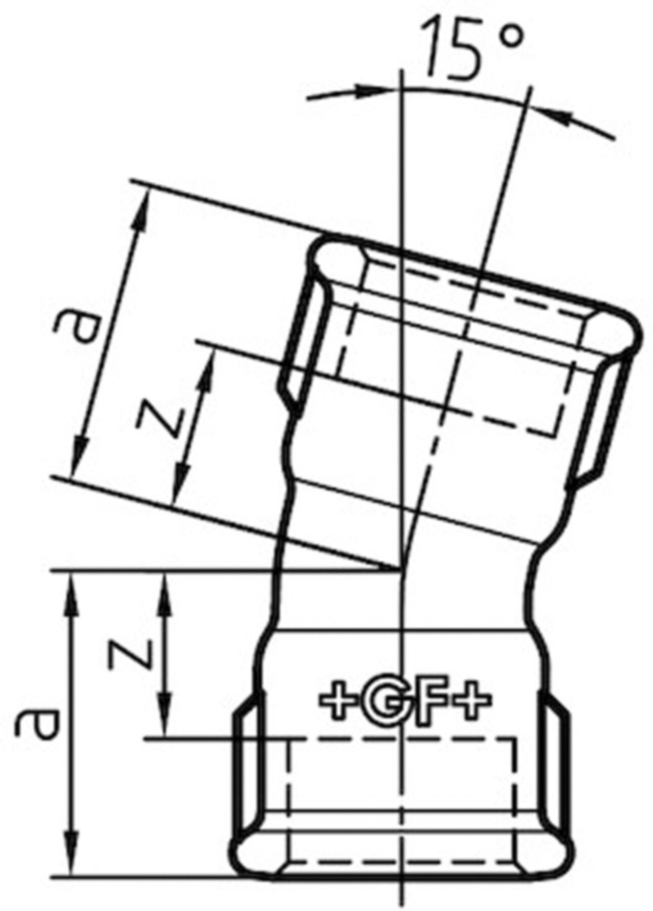 Bogen +GF+  54 verzinkt