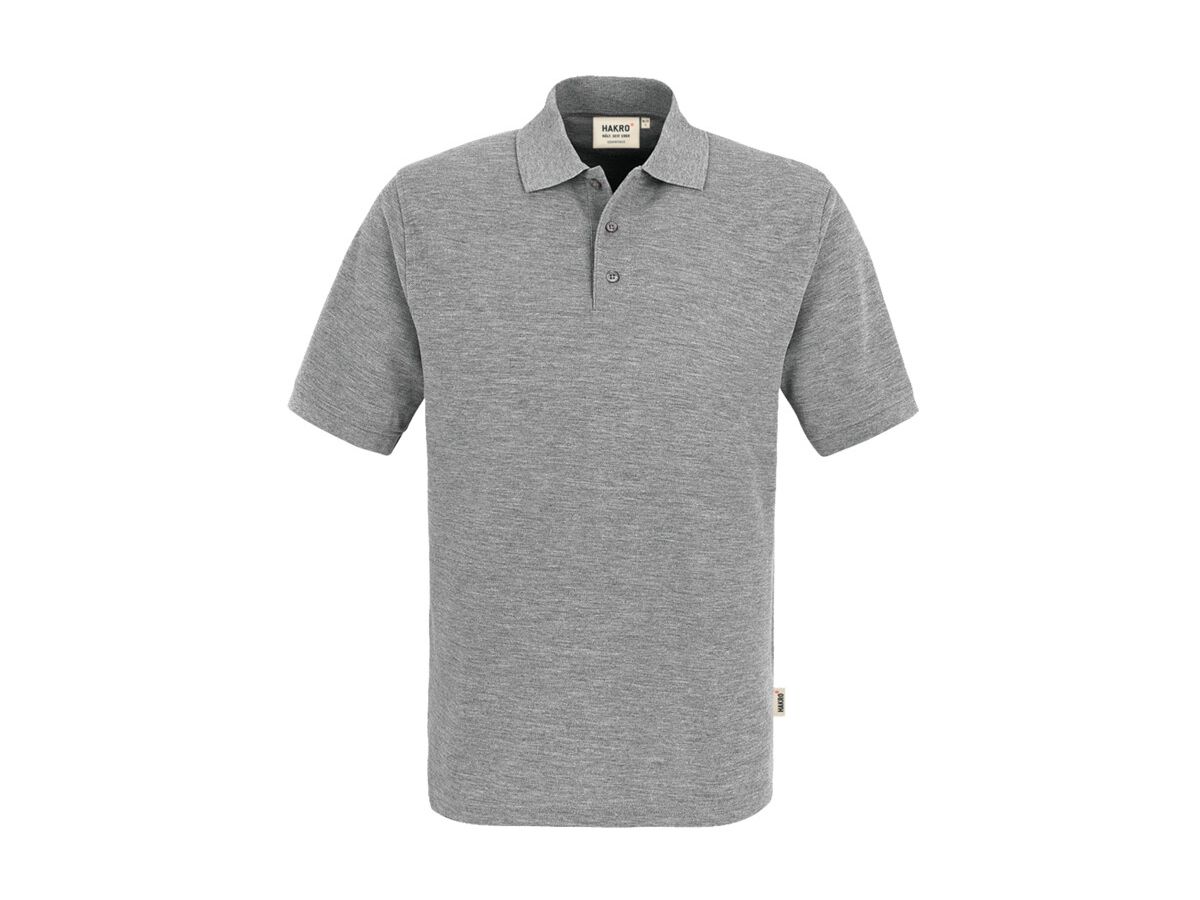 Poloshirt Top Piqué aus 100 % Baumwolle - grau-mel.: 60 % Polyester, 40 % Baumwoll