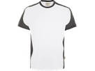 T-Shirt Contrast Perf. XS weiss/anth. - 50% Baumwolle, 50% Polyester, 160 g/m²