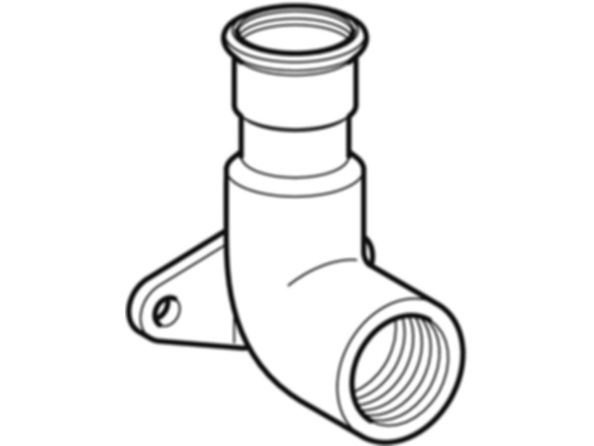 MPF-Armaturenanschlusswinkel 22-3/4" - Edelstahl 1.4401 Gas