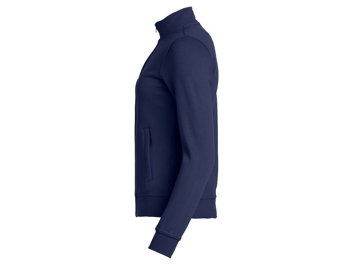 CLIQUE Basic Cardigan Sweatjacke Gr. L - dunkelmarine, 65% PES / 35% CO, 280 g/m²