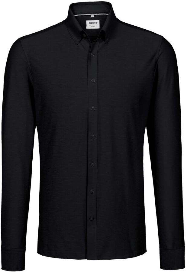 Hemd Natural Stretch Regular, Gr. 3XL - schwarz, 57% CO / 43% PES