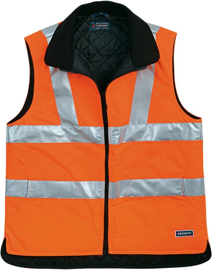 Warnweste SECURITY - Polyester/Baumwoll-Mischgewerbe 240g/m2