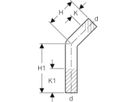 MPF-Rohrbogen 45° San. 35 mm