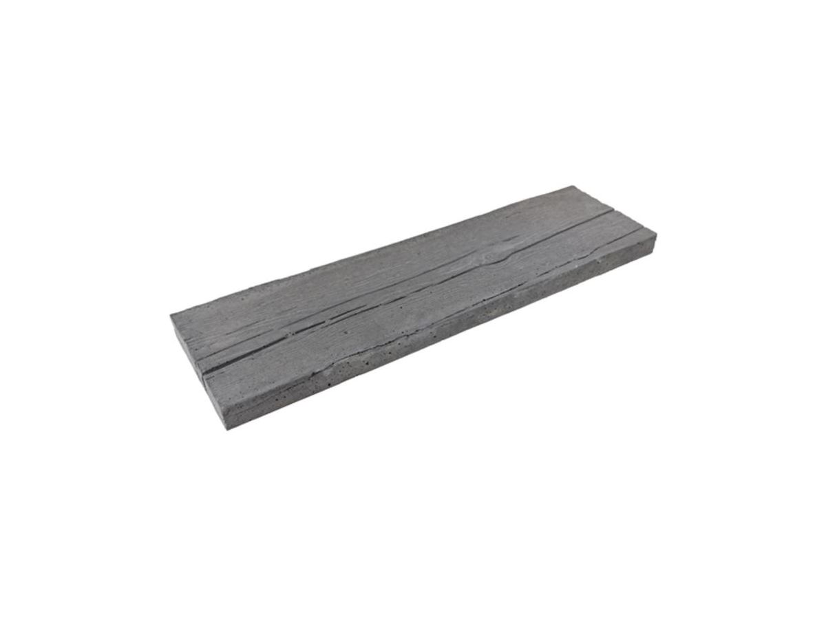 LENIA Gehwegplatte mit Holzstruktur - grau anthrazit, 89/25/5 cm