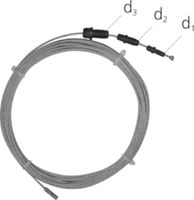 Sanipex Drahtseil mit Rohr-Zugkupplung
