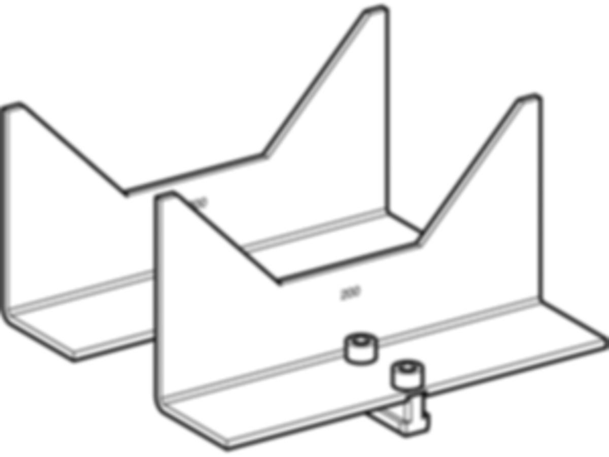 Abstützprisma, 200, zu Schweissmaschine - Universal, Set à 2 Stk.