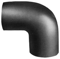 Ofenrohrwinkel,schwarz,glatt 120
