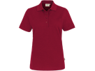 Damen-Poloshirt Perf. Gr. L, weinrot - 50% Baumwolle, 50% Polyester, 200 g/m²