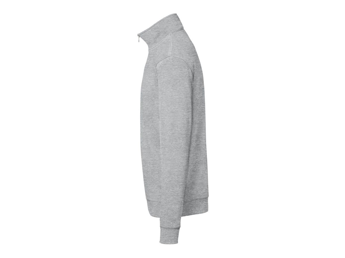 Zip-Sweatshirt Premium, Gr. 3XL - ash meliert