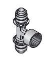 Uponor Press-T-Stück mit IG MLC