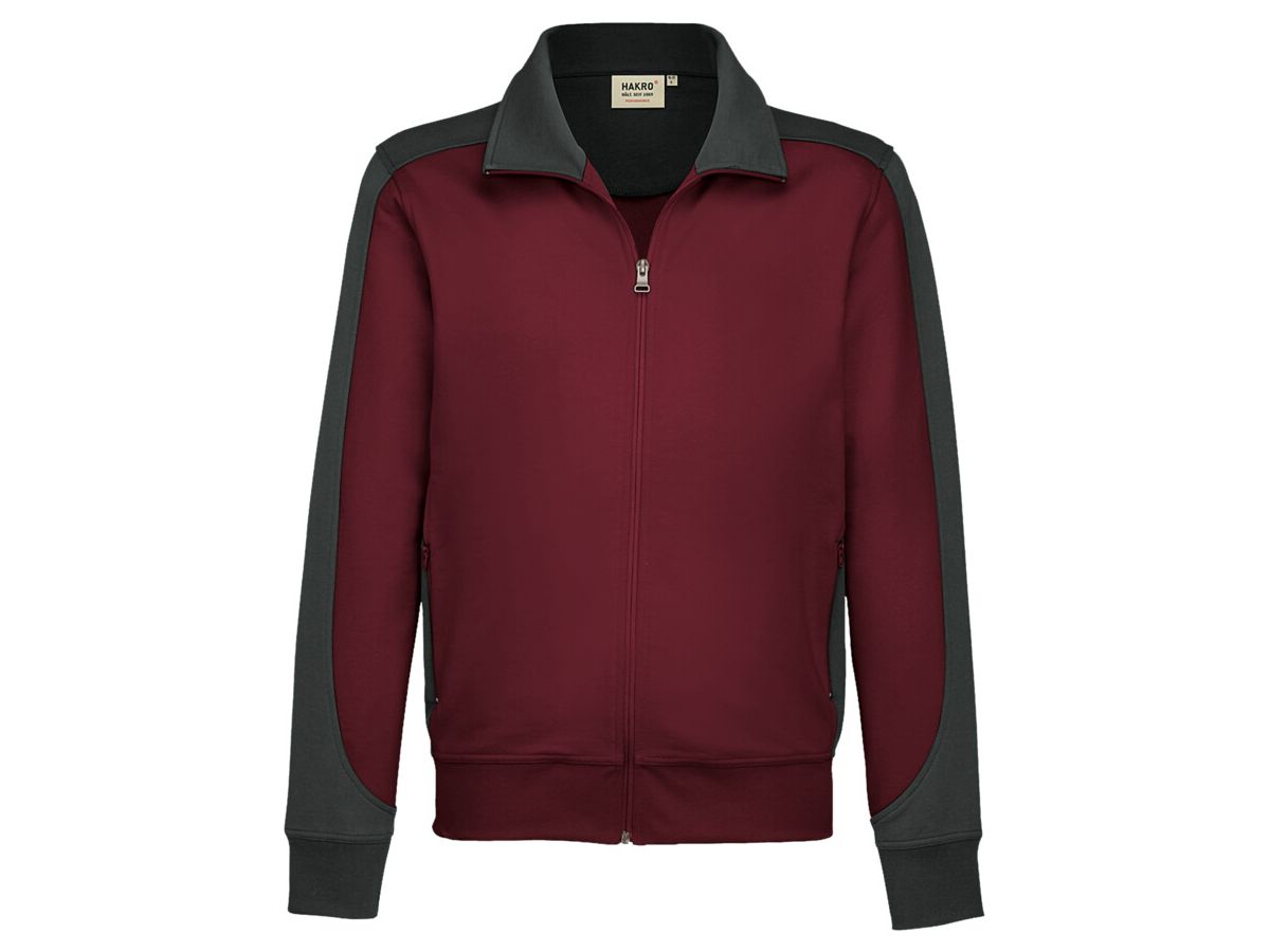 Sweatjacke Contrast Performance - 50% Baumwolle / 50% Polyester