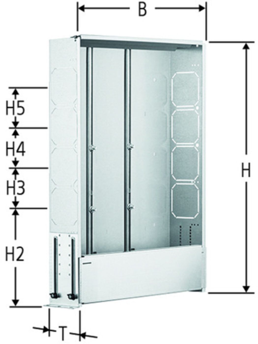 Optiflex Veteilerkasten - zu Rohrschellen 83070