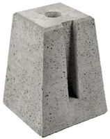 Betonsockel konisch mit Loch, grau