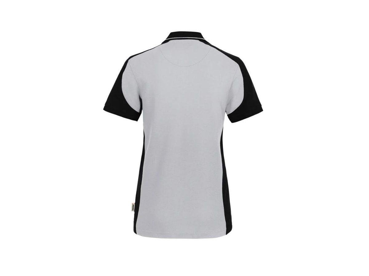 Poloshirt Mikralinar Contrast Gr. L - titan/schwarz