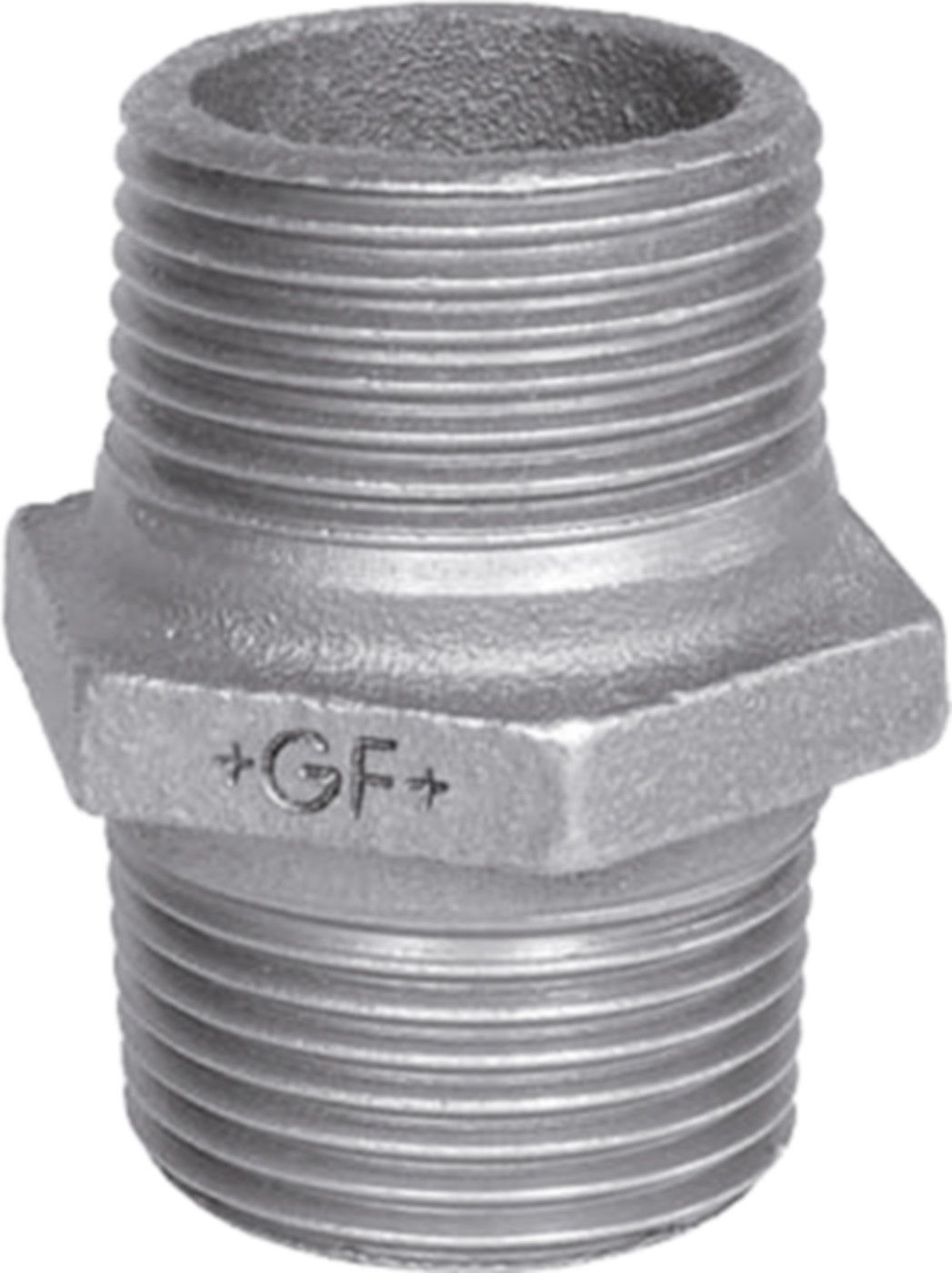 Doppelnippel r/l +GF+ 281 verzinkt