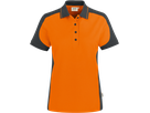 Damen-Polosh. Co. Perf. S orange/anth. - 50% Baumwolle, 50% Polyester, 200 g/m²