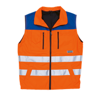 Warnschutz-Gilet - Leuchtrot/blaues mit Reflexstreifen