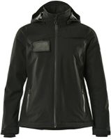 Winterjacke mit Kapuze Damen, Gr. 2XL - schwarz, 100% PES