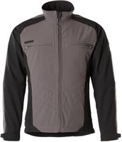 Dresden Soft Shell Jacke Grösse 2XL - 100% Polyester anthrazit/schwarz