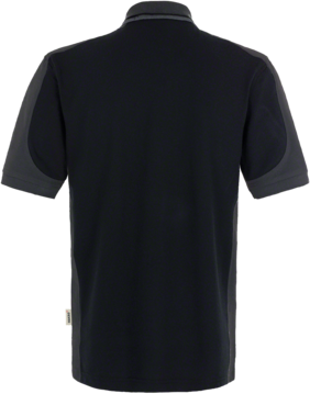 Poloshirt Contr. Perf. 2XL schwarz/anth. - 50% Baumwolle, 50% Polyester, 200 g/m²