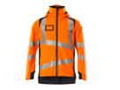 Hard Shell Jacke, Gr. S - hi-vis orange/schwarzblau, 100% PES
