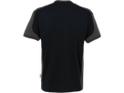 T-Shirt Contrast Perf. 5XL schwarz/anth. - 50% Baumwolle, 50% Polyester, 160 g/m²