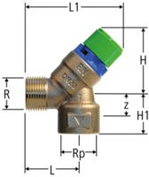 Membran-Sicherheitsventil Nr. 13000 - fix 6 bar eingestellt / bis 90 °C
