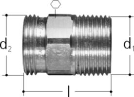 Sanipex Übergang auf Verteiler - mit und Aussengewinde