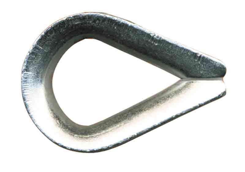 Drahtseilkausche verz.  5 mm - Innenlänge 34, -breite 15 mm, nicht gepr