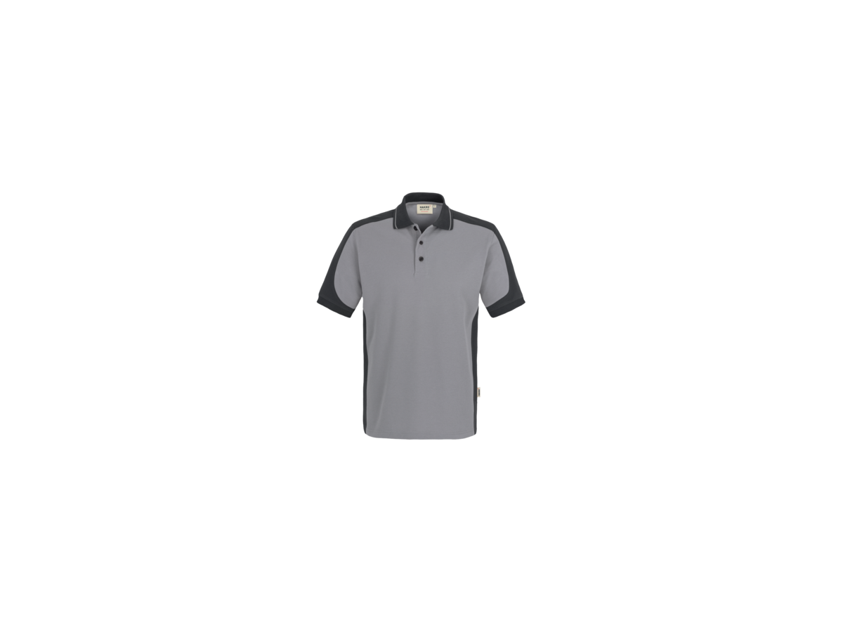 Poloshirt Contrast Perf. 5XL titan/anth. - 50% Baumwolle, 50% Polyester, 200 g/m²