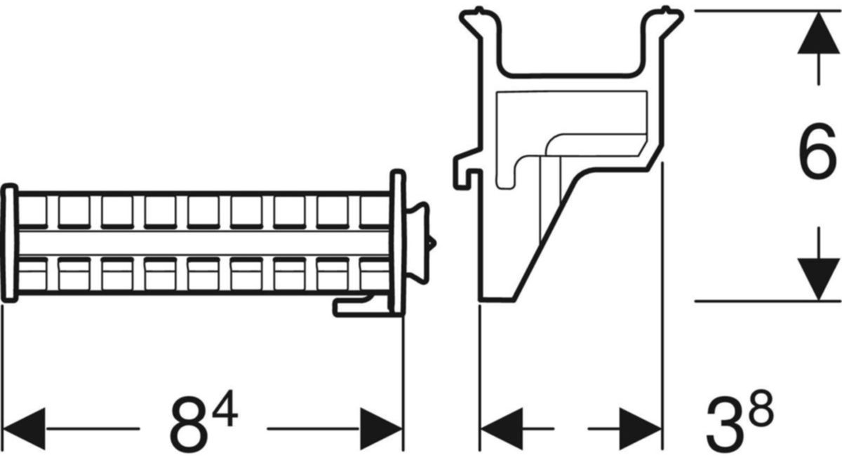 Halter GEBERIT Duofix - für SilentPanel