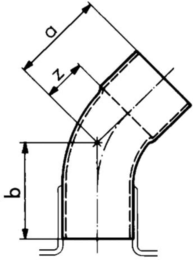 Bogen 45° Nr. 7040, aussen-innen - Lötfittings