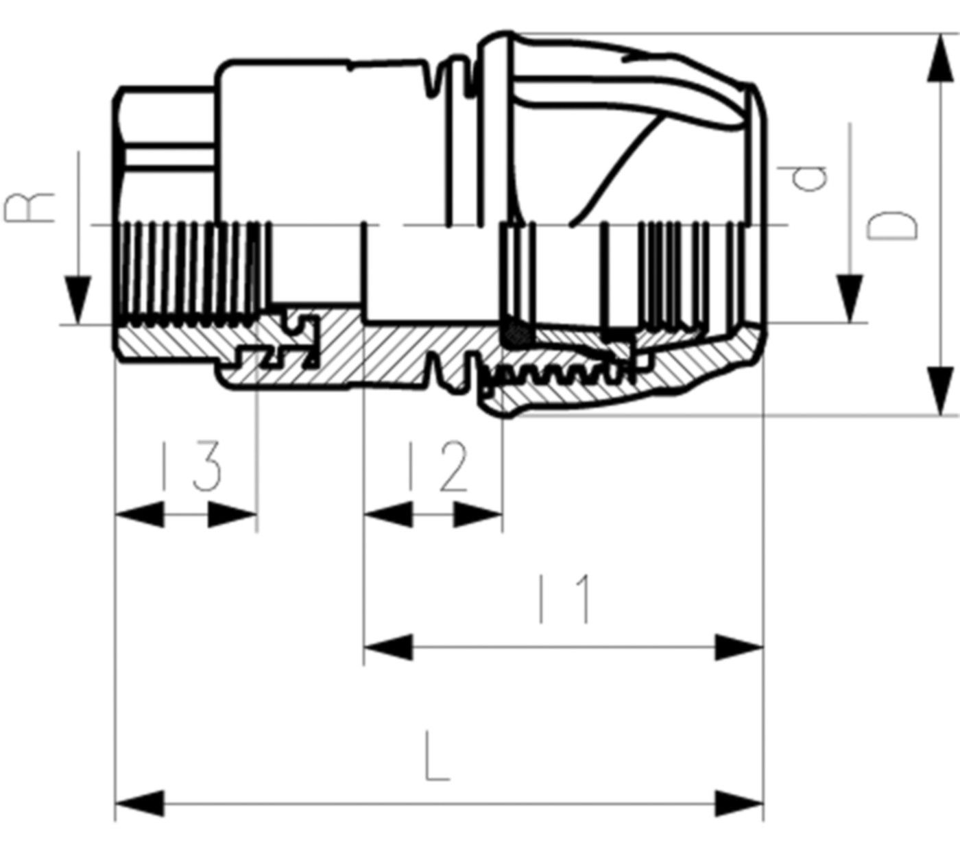 Übergangskupplung Metall iJOINT - (Messing), IG