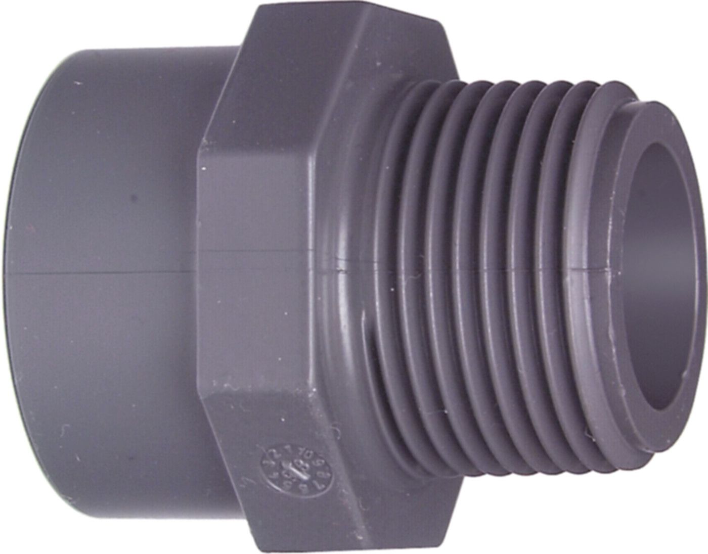 Übergangs-Muffennippel PVC-U egal metr. - mit Klebestutzen