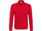 Longsleeve-Poloshirt Classic Gr. S, rot - 100% Baumwolle, 220 g/m²