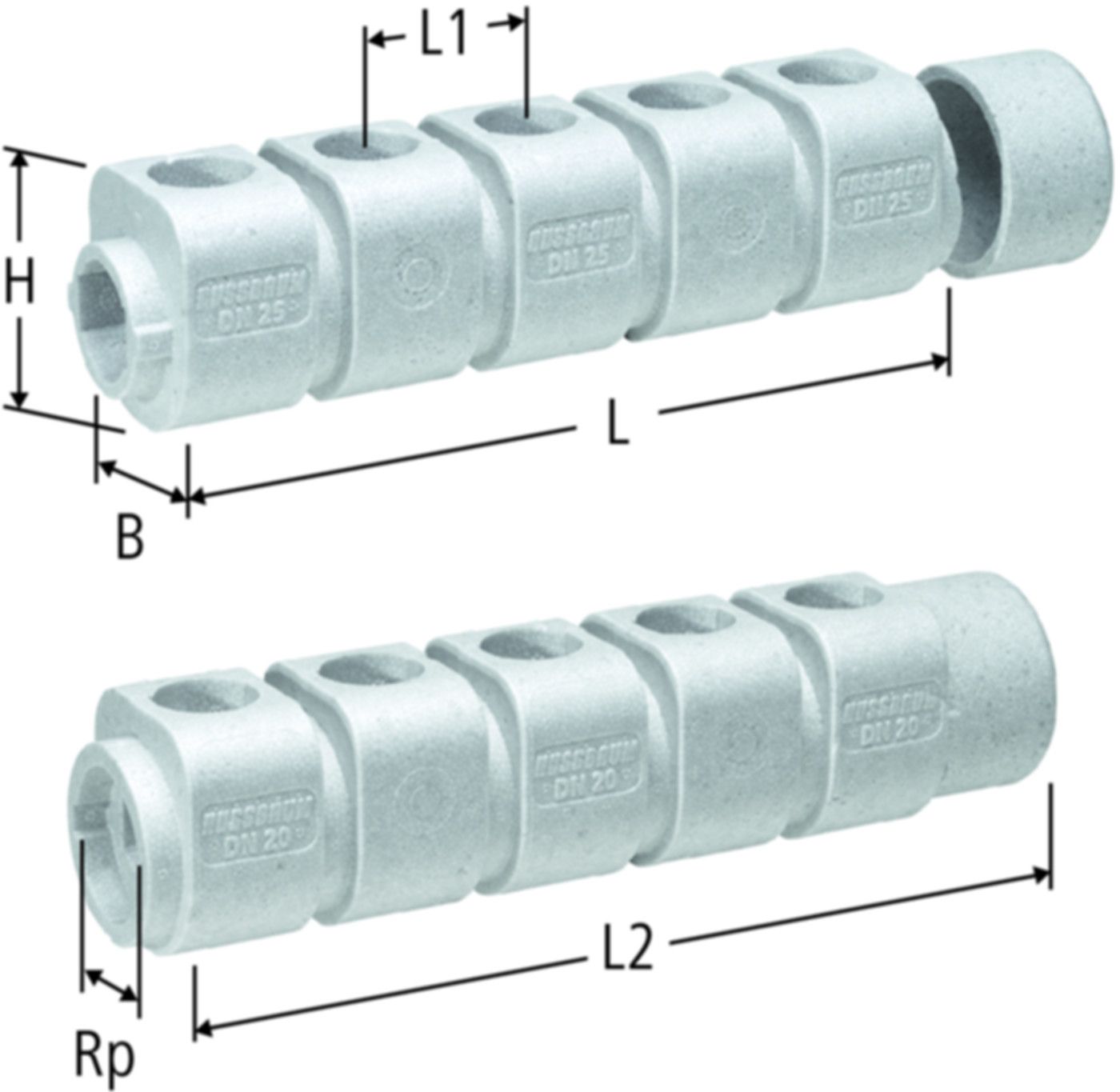 Isolation zu Verteiler - inkl. Endkappe 86025