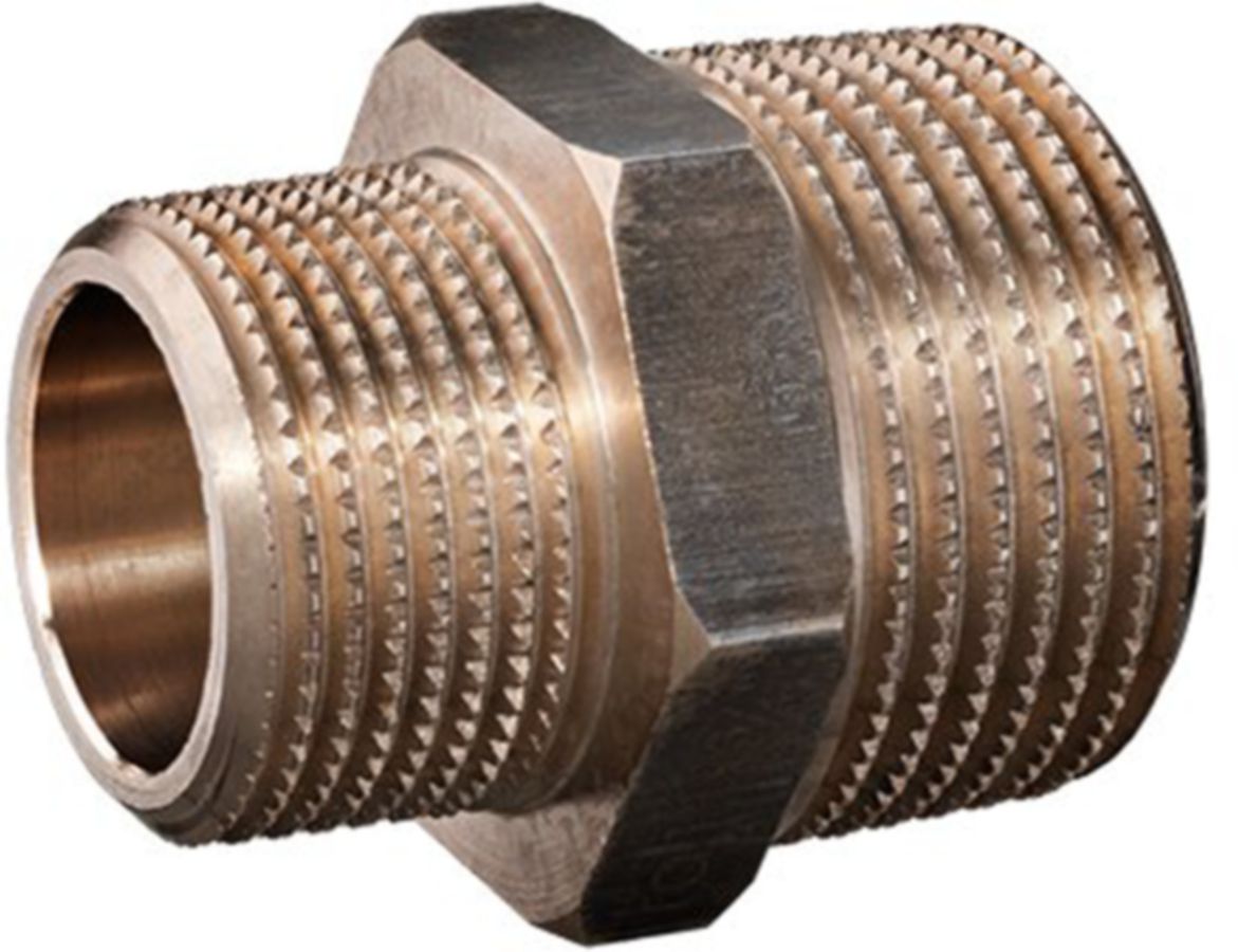 Reduziernippel Rotguss