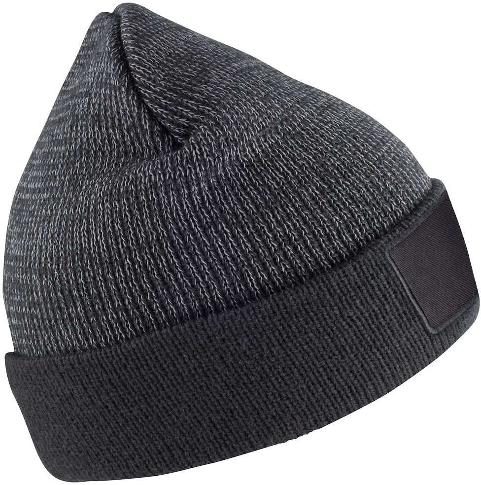 CLIQUE HUBERT Reflective Strickmütze - mit Aufnäher zum bedrucken
