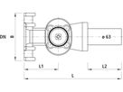 Schieberschelle ROBUSTO DN 50, seitli - 2727