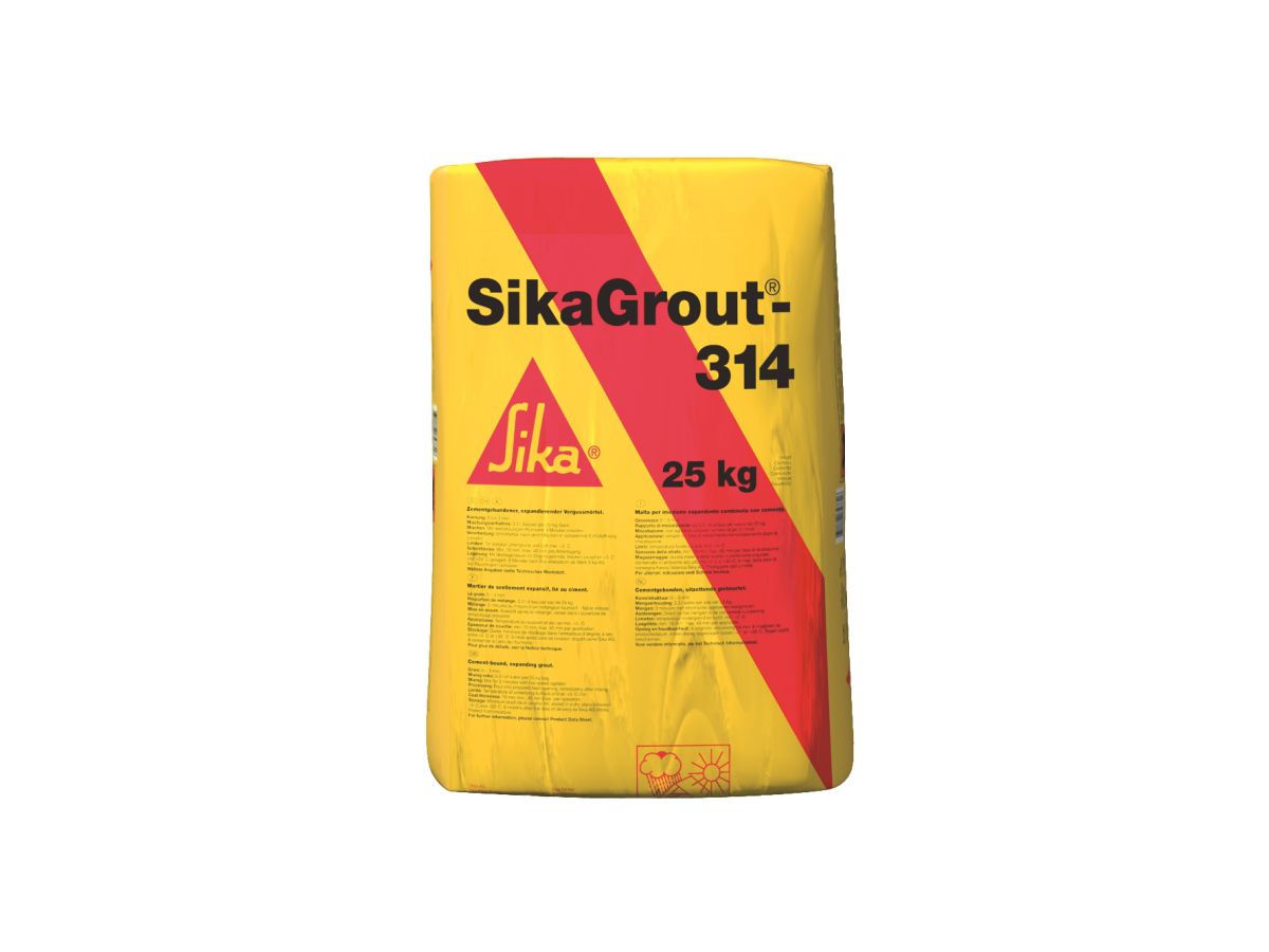 SikaGrout-314 N, 6-125 mm, Sack à 25 kg - 1-komponenten-Vergussmörtel