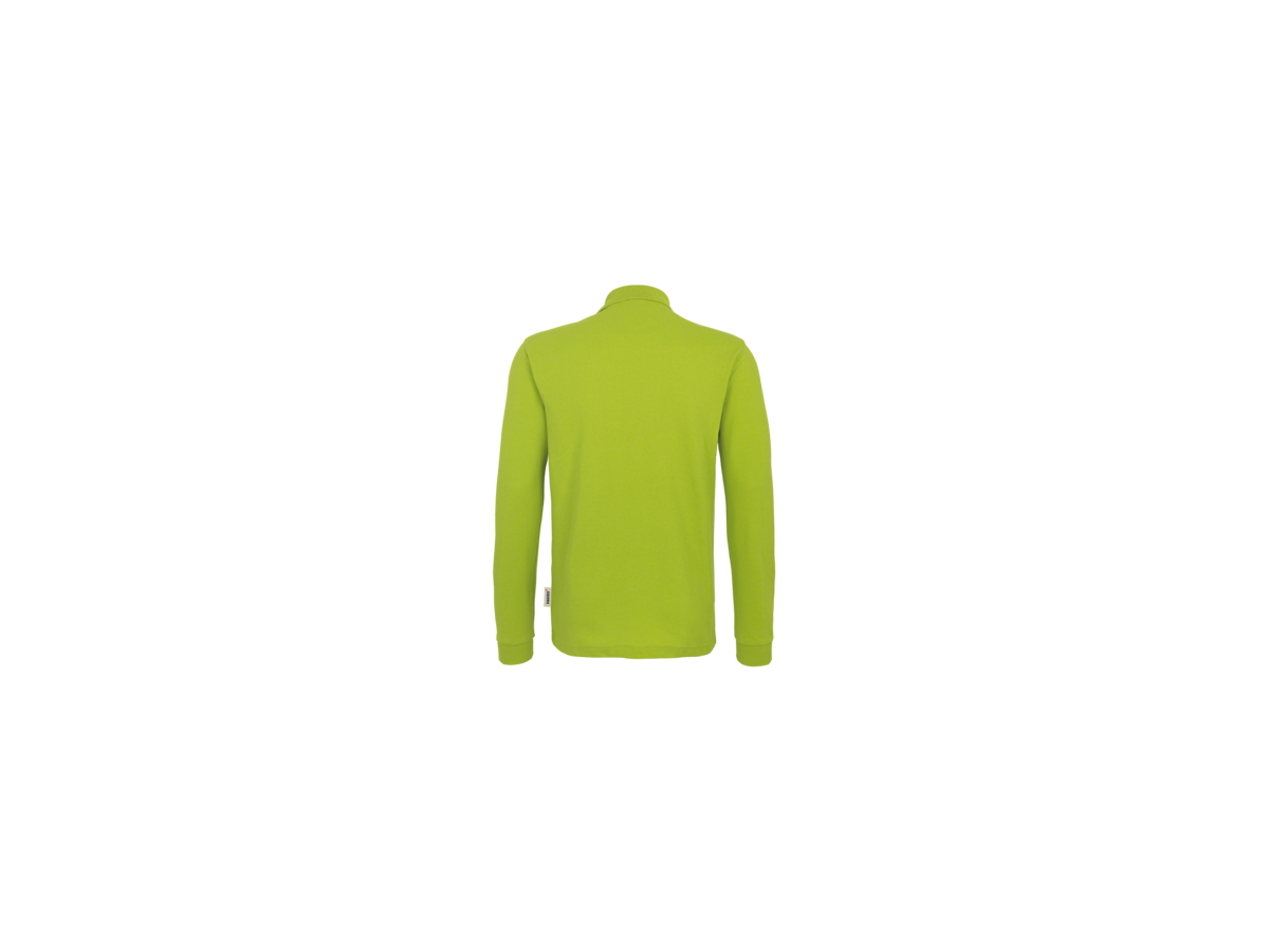 Longsleeve-Poloshirt Perf. Gr. 6XL, kiwi - 50% Baumwolle, 50% Polyester, 220 g/m²