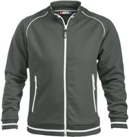 CLIQUE CRAIG Unisex-Sweatjacke Grösse L - grau, 80% Polyest. 20% Baumw. 300 g/m²