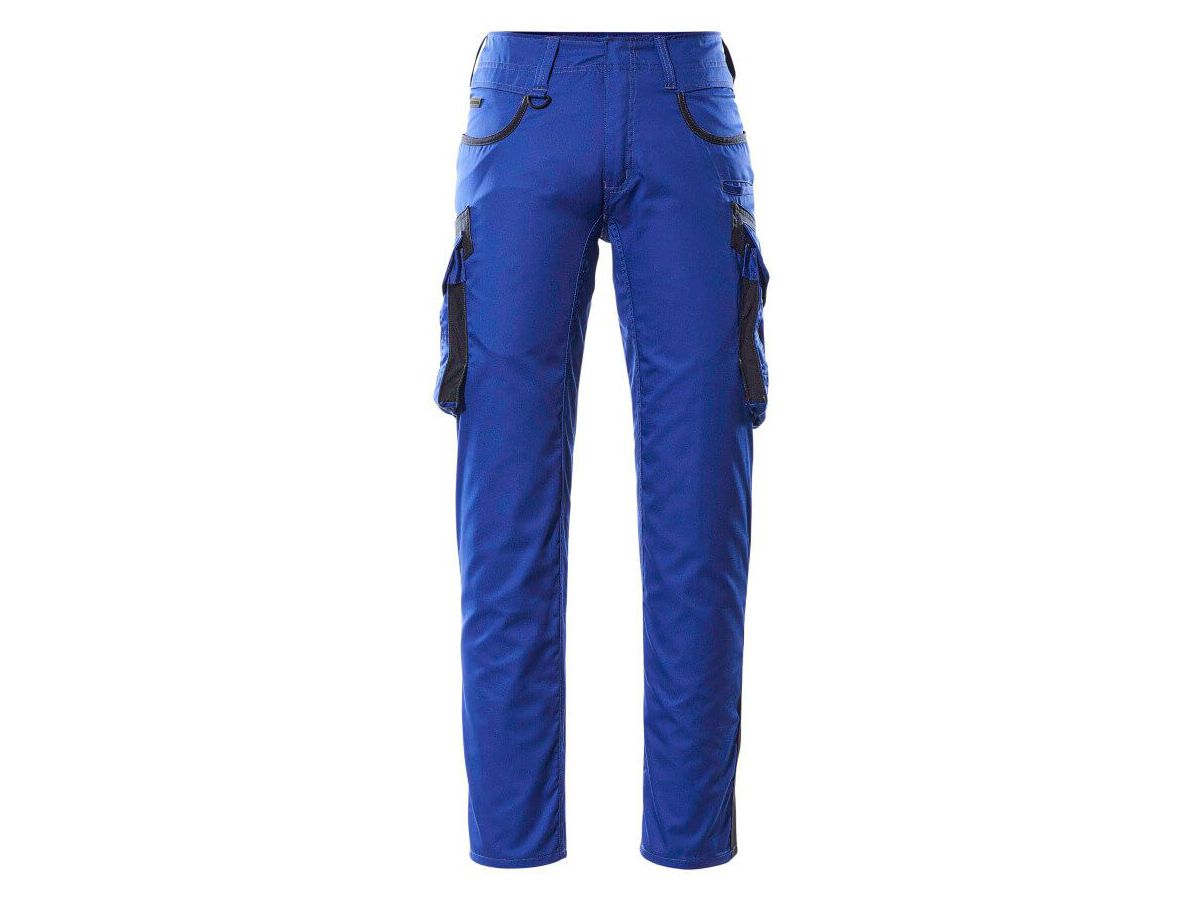 Hose mit Schenkeltaschen, Gr. 90C47 - kornblau/schwarzblau