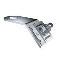 Anschlusslasche 45° Inox - Draht 6-10mm, Oese d16.5mm
