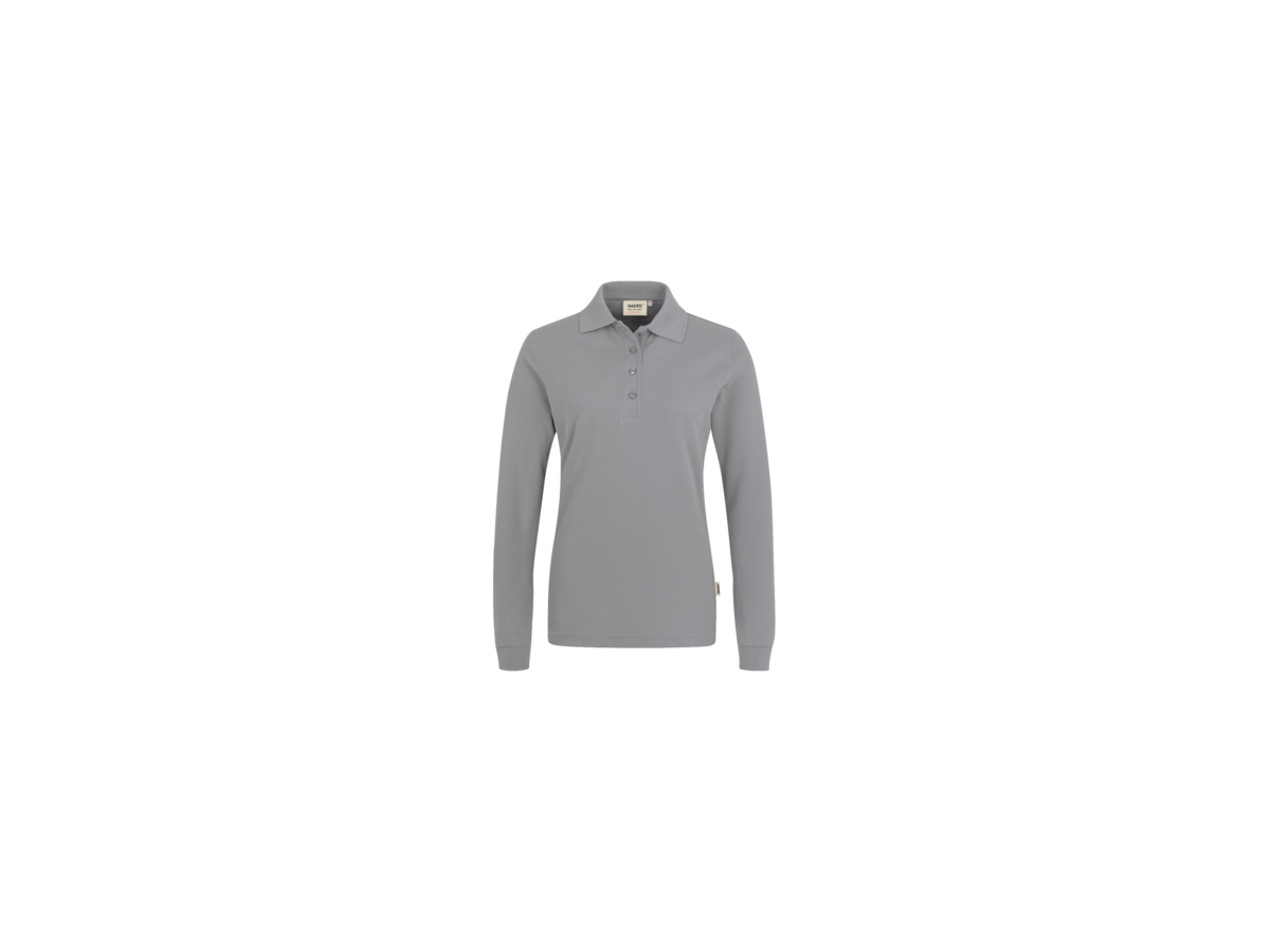 Damen-Longsleeve-Polosh. Perf. 5XL titan - 50% Baumwolle, 50% Polyester, 220 g/m²