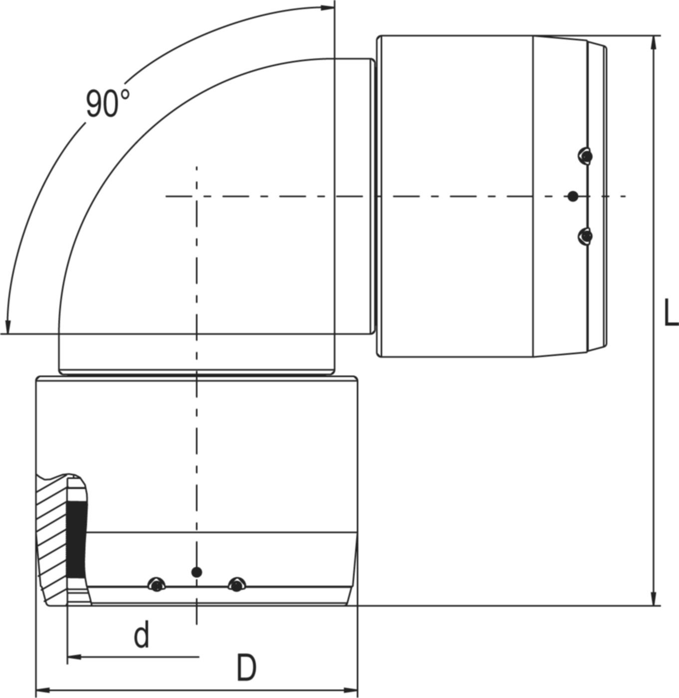 HDPE FRIALEN PE 100 SDR 11 Winkelmuffen - 90° PN16